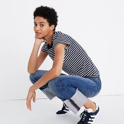 Madewell Rivet & Thread Vintage Shrunken Tee In Stripe