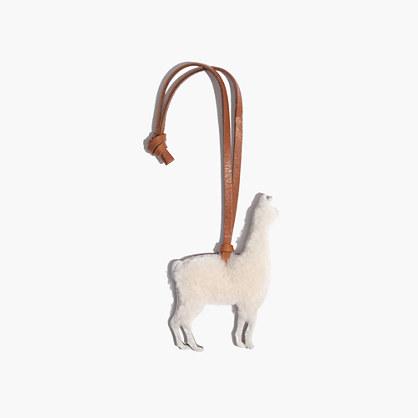 Madewell Shearling Llama Bag Tag