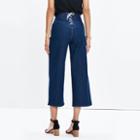 Madewell Wide-leg Crop Jeans: Lace-up Edition