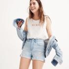 Madewell High-rise Denim Shorts In Posey Wash