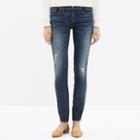Madewell 8 Skinny Jeans In Belmont Wash: Knee-rip Edition