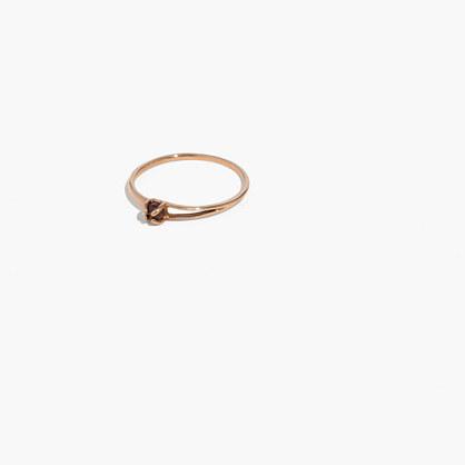 Madewell Demi-fine Bronze Garnet Cutout Ring