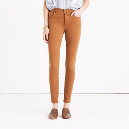 Madewell Tall 9 High-rise Skinny Jeans: Garment-dyed Edition