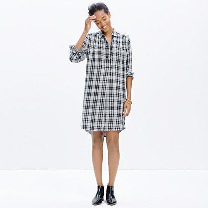 Madewell Latitude Shirtdress In Kemp Plaid