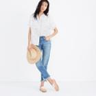 Madewell Embroidered Daisy Courier Shirt