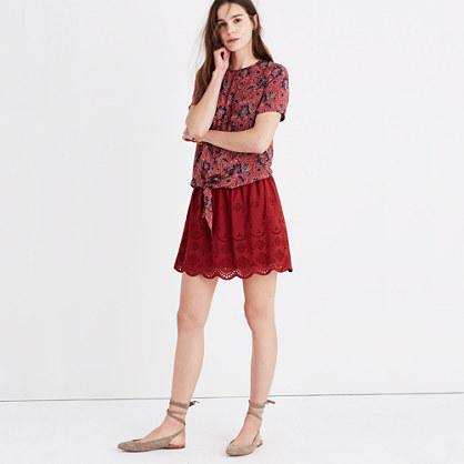 Madewell Eyelet Mini Skirt