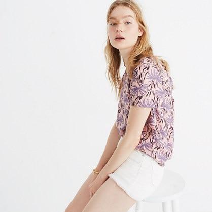 Madewell Tie-back Cutout Top In Oasis Palms