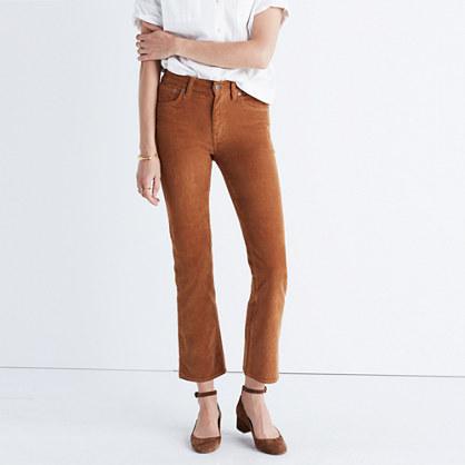 Madewell Cali Demi-boot Jeans In Corduroy
