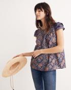 Madewell Story Top In Fan Floral Mix