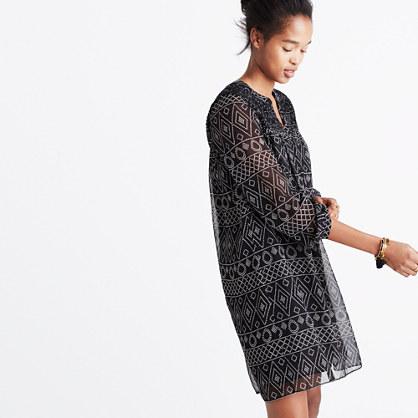 Madewell Smock Dress In Caravan Print