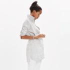 Madewell Belted Tunic Shirt In Windowpane