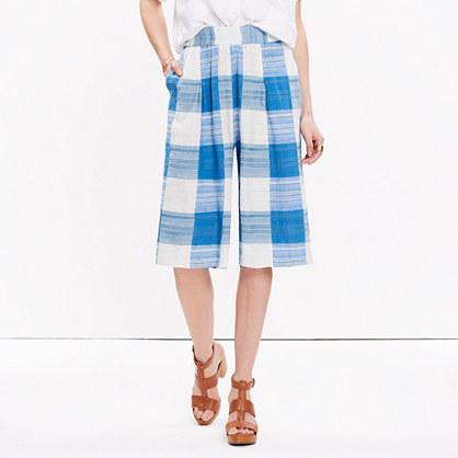 Madewell Ace & Jig™ Drifter Culotte Pants In Banner Blue Print