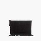 Madewell The Suede Fringed Pouch Clutch