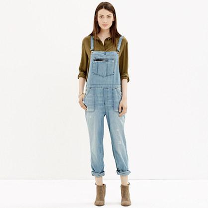 Madewell Park Overalls In Skyview