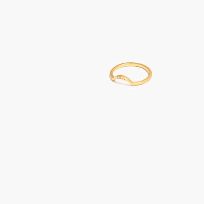 Madewell Mon Petit Curved Pav&eacute; Ring