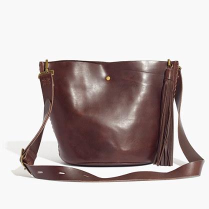 Madewell Rivet & Thread Tassel Mini Bucket Bag