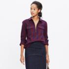 Madewell Flannel Zip-front Popover Shirt In Mckinney Plaid