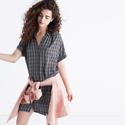 Madewell Central Shirtdress In Thompson Plaid