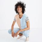 Madewell Easy Crop Tee In Stripe Mix