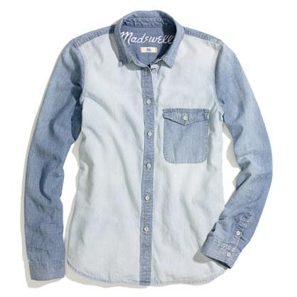 Two-tone Chambray Shirt