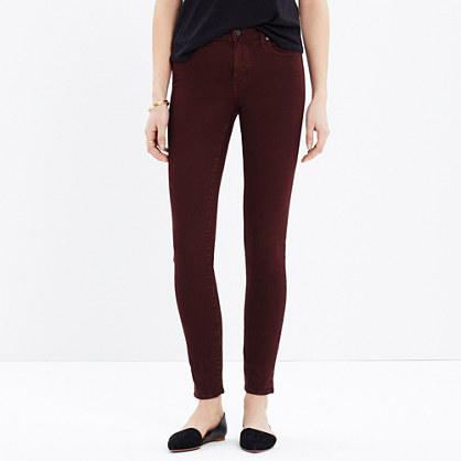 Madewell 9" High Riser Skinny Skinny Jeans: Garment-dyed Edition