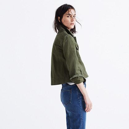 Madewell Rivet & Thread Garment-dyed Crop Jacket