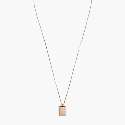 Madewell Demi-fine Bronze Locket Necklace
