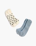 Madewell Two-pack Daisy & Solid Low-profile Socks