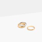 Madewell Facet Stacking Ring Set