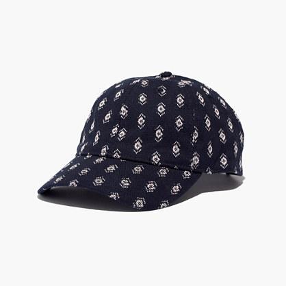 Madewell Jacquard Baseball Cap In Diamond Stitch