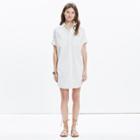 Madewell Courier Shirtdress In Pure White