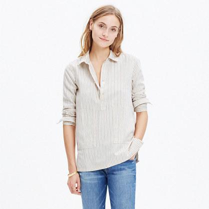 Madewell Striped Pocket Popover Shirt