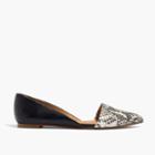 Madewell The Lydia Flat In Embossed Leather