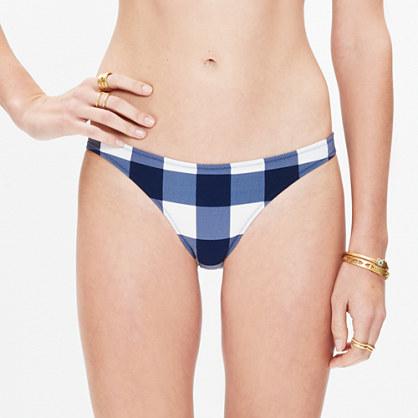 Madewell Pale™ Gingham Bikini Bottom