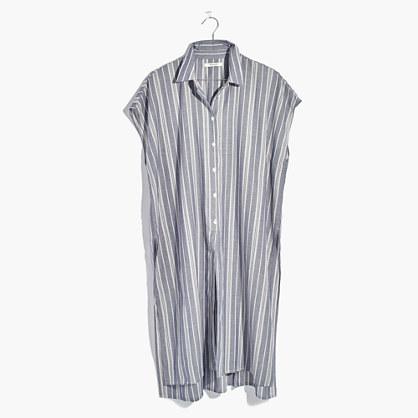 Madewell Side-slit Tunic Shirt In Stripe
