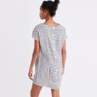 Madewell Stripe-play Button-back Tee Dress
