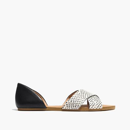 Madewell The Thea Crisscross Sandal In Spotdot