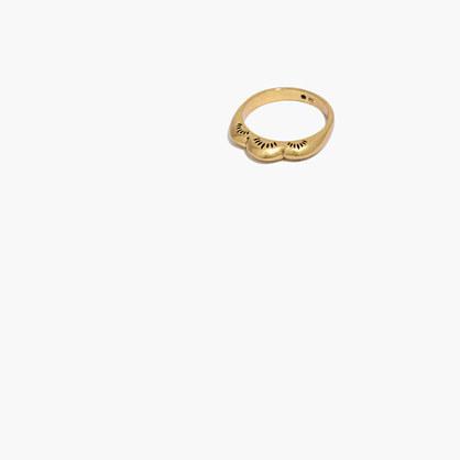 Madewell Etched Scallop Ring