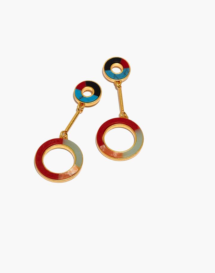 Madewell Desert Sunset Circle Drop Earrings