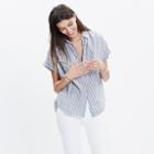 Madewell Central Shirt In Chambray Stripe