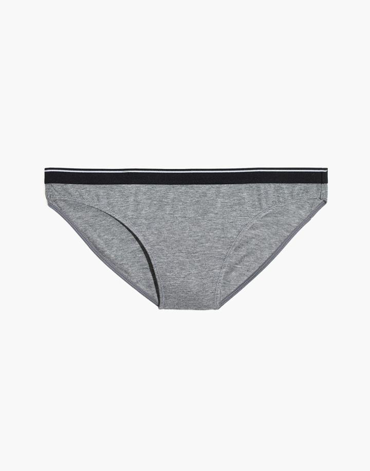 Madewell Cotton-modal Bikini In Sport Stripe