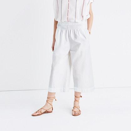 Madewell Smocked Mayfield Culotte Pants