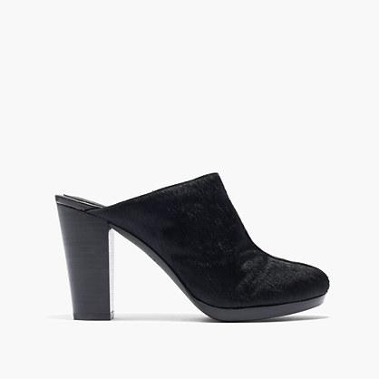 Madewell The Andie High-heel Clog In Calf Hair