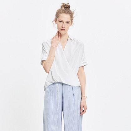 Madewell Courier Drape-front Shirt