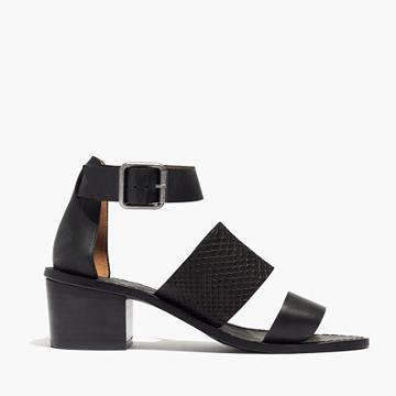 Madewell The Warren Sandal In Embossed Leather