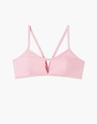 Madewell Summersalt High Dive Bikini Top In Pink