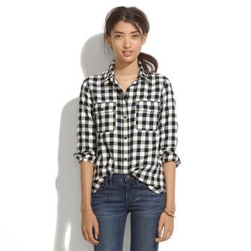 Madewell Ex-boyfriend Shirt In Buffalo Plaid