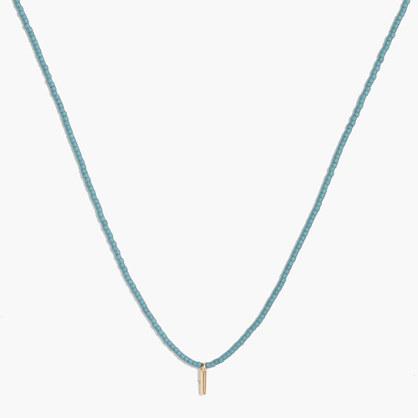 Madewell Vermeil Charm Beaded Necklace