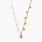 Madewell Two-tone Beaded Tassel Necklace