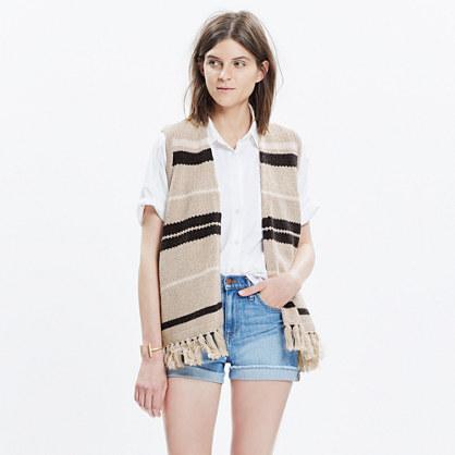 Madewell Coastward Fringe Sweater-vest